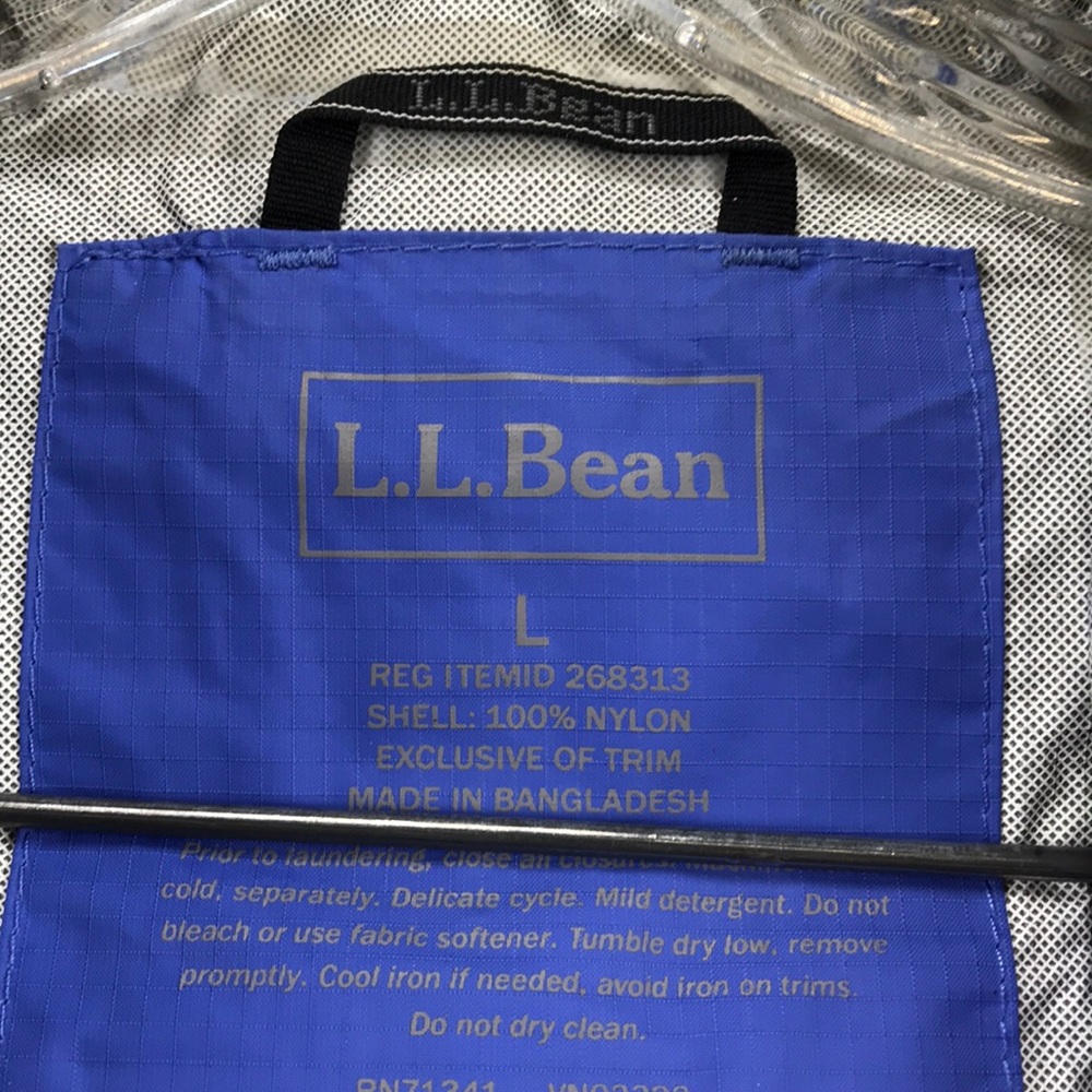 L.L. Bean Blue Jacket Size L - Picture 3 of 3